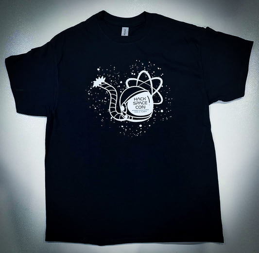 Hack Space Con 2023 Space Helmet T-Shirt Black