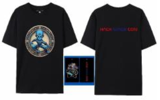 Hack Space Con 2024 Blue Monk T-Shirt Black