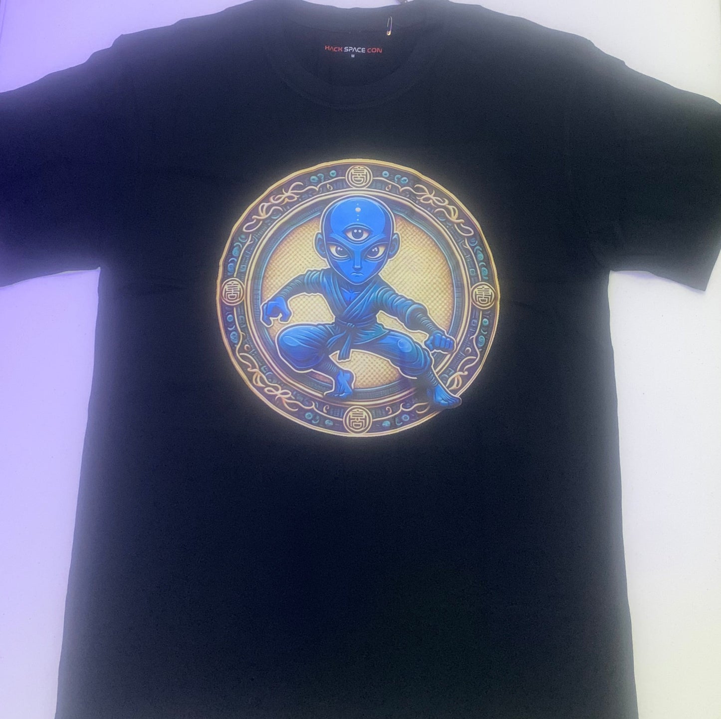 Hack Space Con 2024 Blue Monk T-Shirt Black