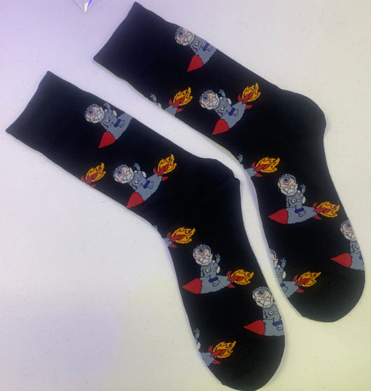 Hack Space Con 2024 Rocket Seer Socks Pair