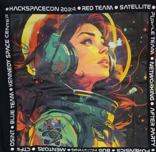 Hack Space Con 2024 Space Explorer T-Shirt Black