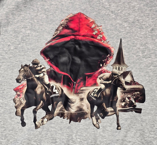 Hack Red Con 24 Derby Seer Grey Pullover Hoodie